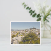 Coit Tower vanuit Russian Hill San Francisco Briefkaart (Staand voorkant)