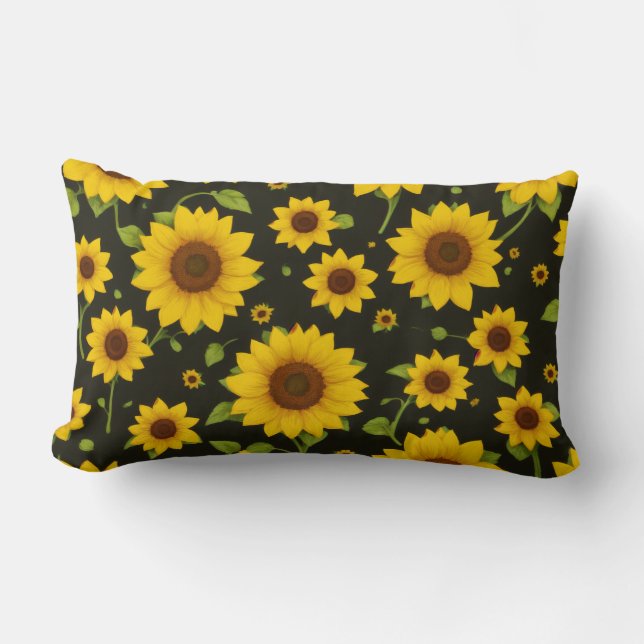 Cojín cute sunflowers kussen (Voorkant)