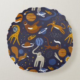 Cojín de la colección Animals Outer Space Rond Kussen