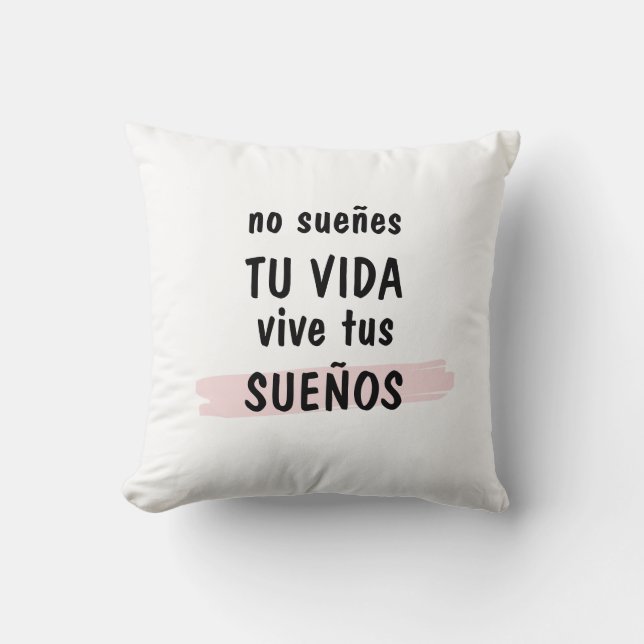 cojín decorativo con frase inspiradora kussen (Voorkant)