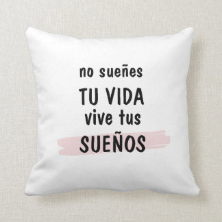 cojín decorativo con frase inspiradora kussen