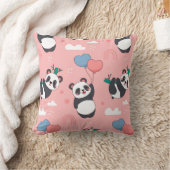 Cojín decorativo con pandas kussen (Deken)
