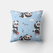 Cojín decorativo con pandas kussen (Achterkant)