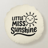 Cojín decorativo – Little Miss Sunshine Rond Kussen (Achterkant)