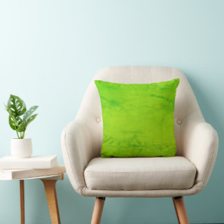 Cojín Decorativo Verde Lima con Textura - Acuarela Kussen