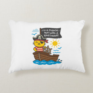Cojín gato pirata – Diseño kawaii con frase tierna Accent Kussen