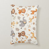 Cojín infantil con leones, jirafas y elefantes accent kussen (Achterkant (Verticaal))