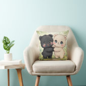Cojín kawaii decorativo de dos ositos kussen (Stoel)