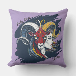 Cojín Lady Aries - Mujer Zodíaco Carnero Kussen