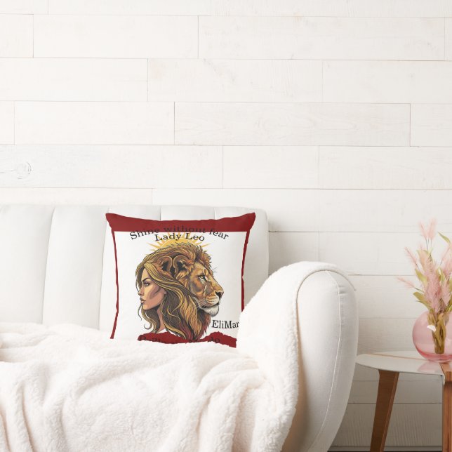 Cojín Lady Leo – Shine Without Fear Kussen (Bank)