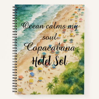 Cojín Playero Personalizable Copacabana Hotel Sol Notitieboek