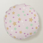 Cojín redondo con diseño de estrellas. rond kussen (Achterkant)