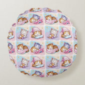 Cojín redondo - Gatito de Sueños Rond Kussen (Voorkant)