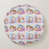 Cojín redondo - Gatito de Sueños Rond Kussen (Achterkant)