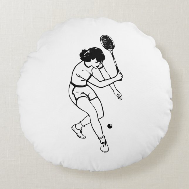 Cojin redondo tenista rond kussen (Voorkant)
