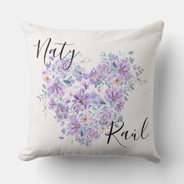 Cojines Personalizados para Parejas en Tonos Lila Kussen