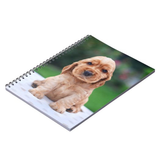 Coker Spaniel Puppy Notitieboek (Linkerzijde)