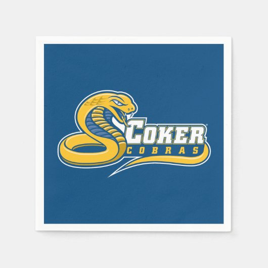 Coker University Cobras Logo Servet (Voorkant)
