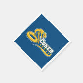 Coker University Cobras Logo Servet (Hoek)
