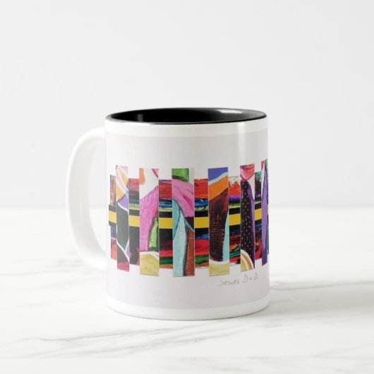 COL 7 TWEEKLEURIGE KOFFIEMOK (Voorkant links)