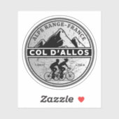 Col d'Allos, Franse Alpes fietstocht Sticker (Vel)