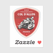 Col d'Allos, Franse Alpes motortocht Sticker (Vel)
