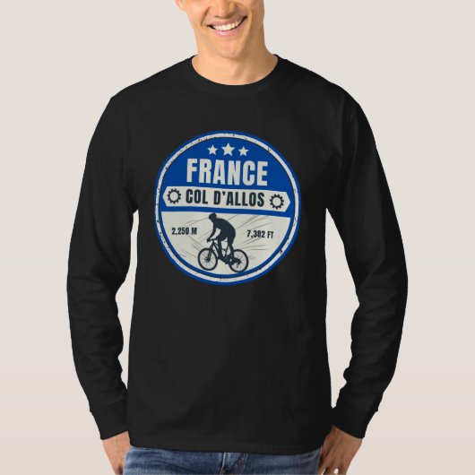 Col d'Allos, Franse Alpes motortocht T-shirt (Voorkant)