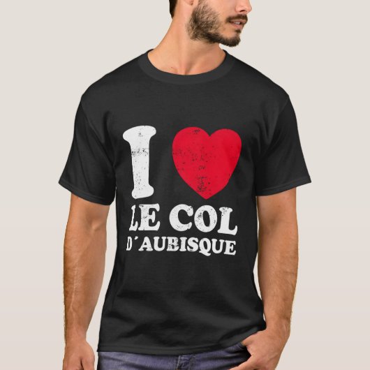 Col D'Aubisque Fietsfiets T-shirt (Voorkant)