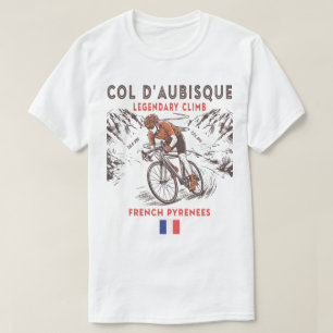 Col d'Aubisque wielrennen Legendarische Franse P T-shirt