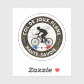Col de Joux Vliegtuig Frans Alpes fietstocht Sticker (Vel)