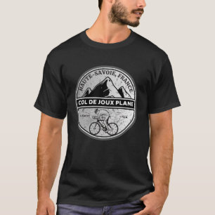 Col de Joux Vliegtuig Frans Alpes fietstocht T-shirt