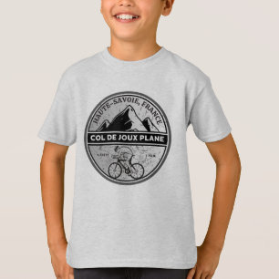 Col de Joux Vliegtuig Frans Alpes fietstocht T-shirt