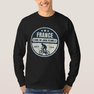Col de Joux Vliegtuig Frans Alpes fietstocht T-shirt