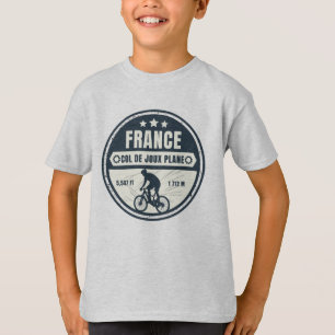 Col de Joux Vliegtuig Frans Alpes fietstocht T-shirt