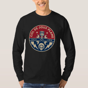Col de Joux Vliegtuig Frans Alpes fietstocht T-shirt