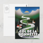 Col de la Bonette, Frankrijk Briefkaart (Voorkant / Achterkant)