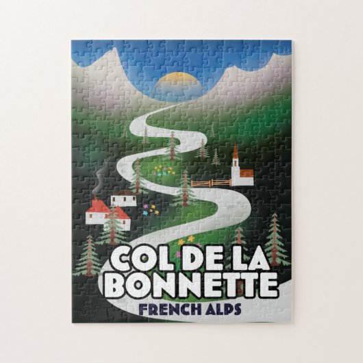 Col de la Bonette, Frankrijk Legpuzzel (Verticaal)