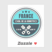 Col de la Bonette Franse Alpes motorfiets tour Sticker (Vel)