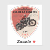 Col de la Bonette Franse Alpes motorfiets tour Sticker (Vel)