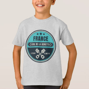 Col de la Bonette Franse Alpes motorfiets tour T-shirt