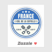 Col de la Cayolle Franse Alpen motortour Sticker (Vel)