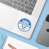 Col de la Cayolle Franse Alpen motortour Sticker (Laptop met iPhone)