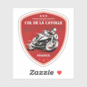 Col de la Cayolle Franse Alpes motortocht Sticker (Vel)