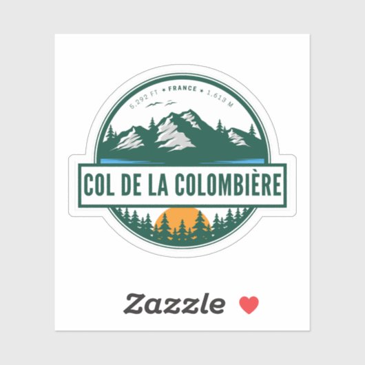 col de la colombiere , franse alpen sticker (Vel)