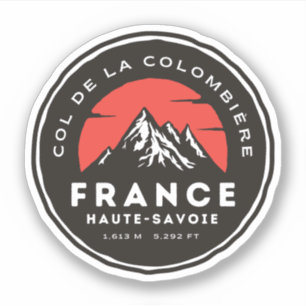col de la colombiere , franse alpen sticker