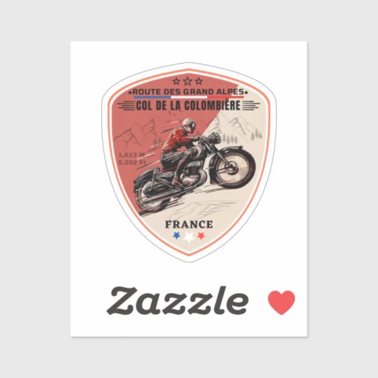 col de la colombiere , franse alpen sticker (Vel)
