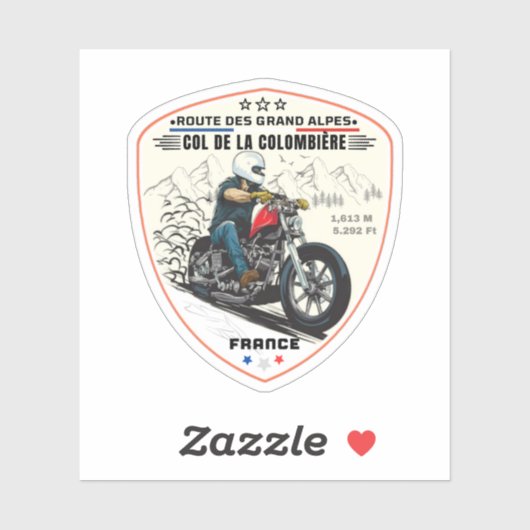 col de la colombiere , franse alpen sticker (Vel)