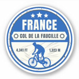 Col de la Faucille Franse Alpen fietstoer Sticker