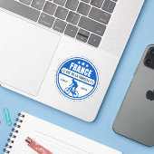 Col de la Faucille Franse Alpen fietstoer Sticker (Laptop met iPhone)