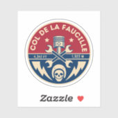 Col de la Faucille Franse Alpen fietstoer Sticker (Vel)